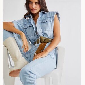 Light Blue Marci Coveralls by We The Free